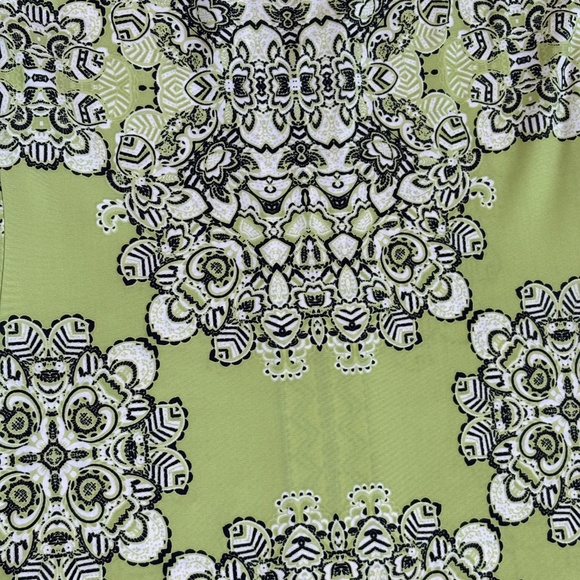 BCBGMaxazria AVILA dress lime green combo Small - Picture 12 of 16